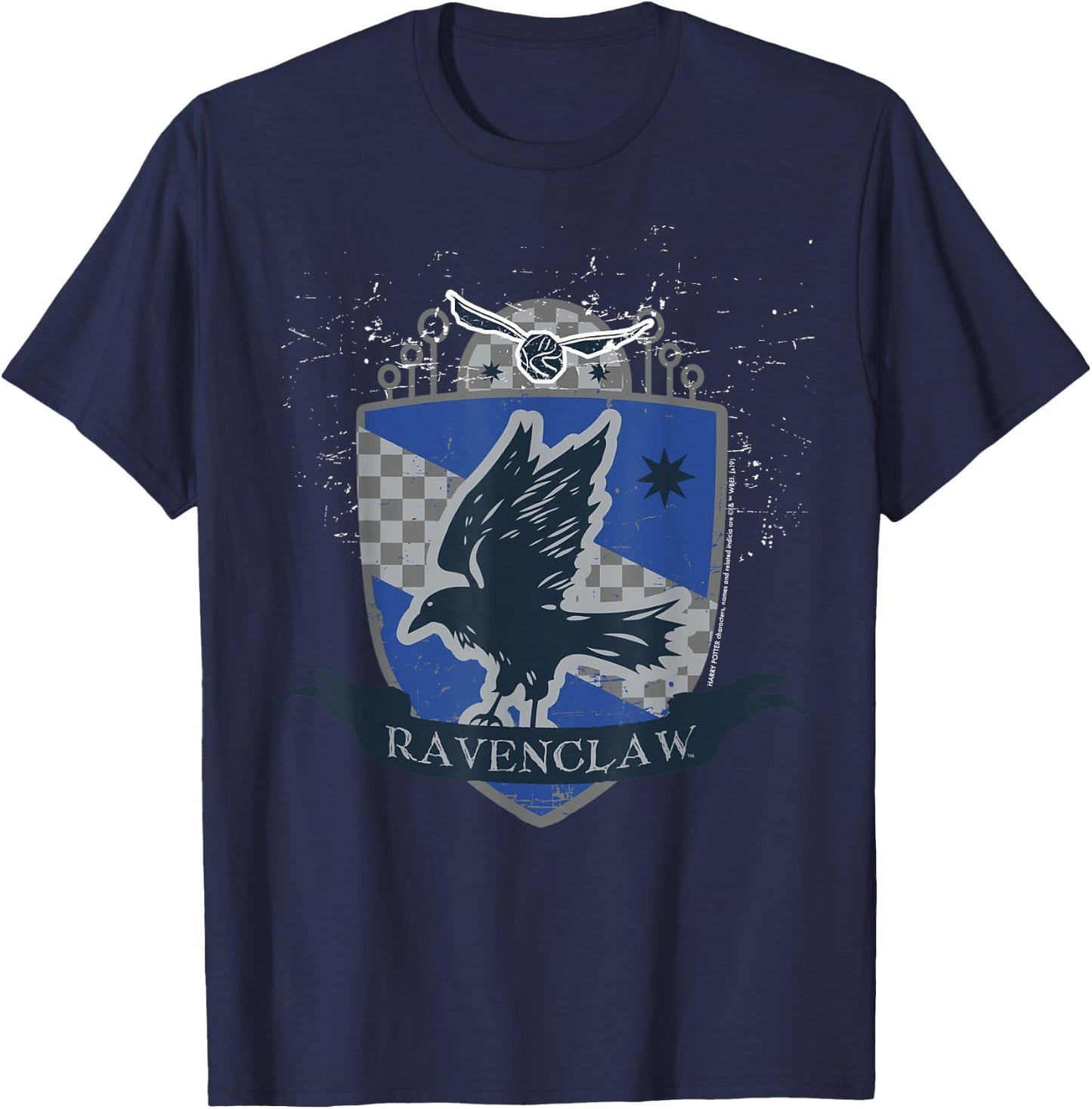 Harry Potter Ravenclaw Quidditch Shield T-Shirt - T-Shirt | Navy