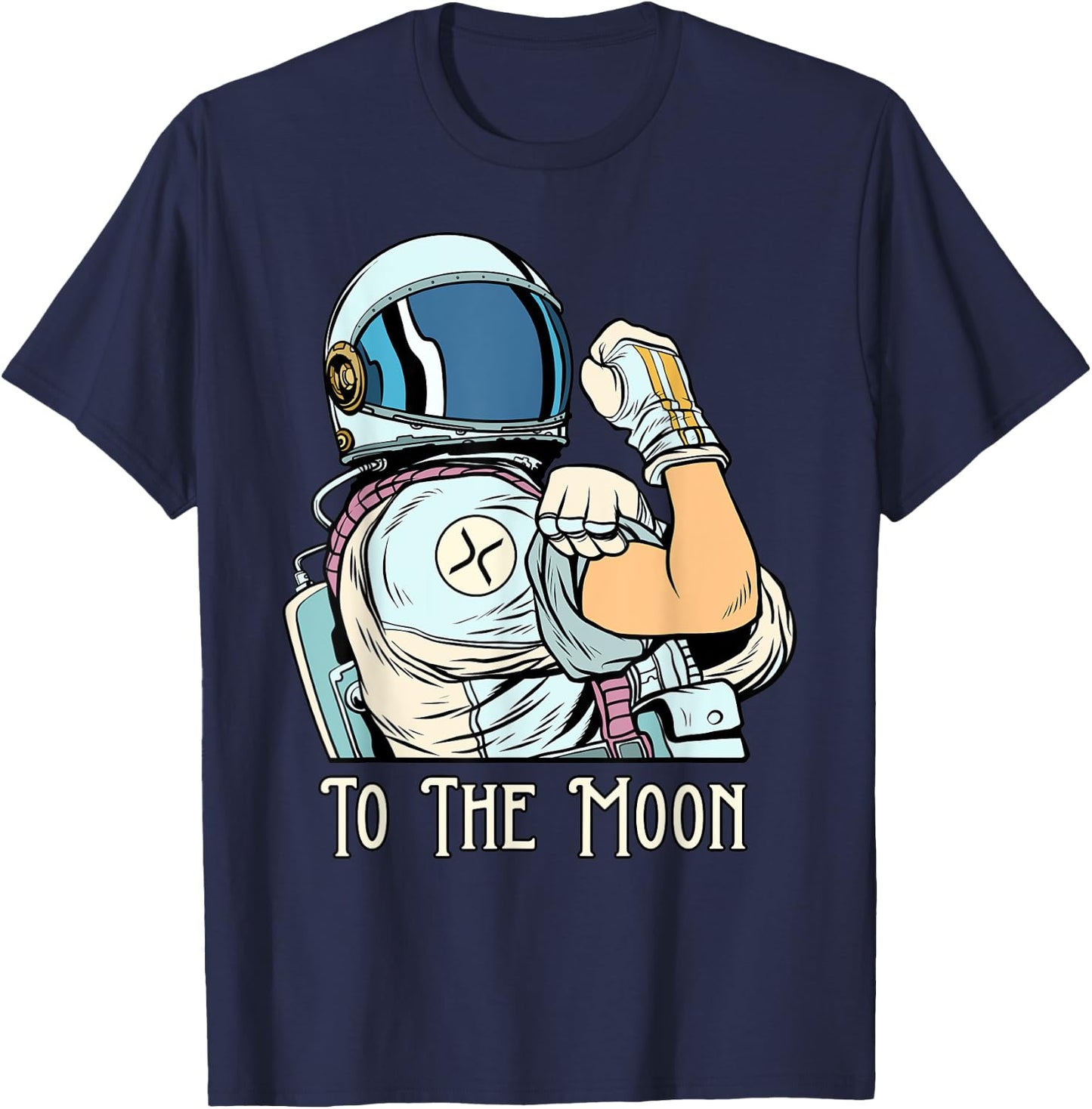 Crypto Currency Talk Link Fun Ripple XRP We Can Do It Merch T-Shirt - T-Shirt | Navy