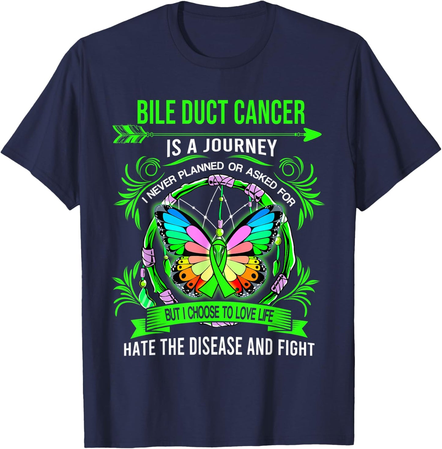 Bile Duct Cancer is a journey I never planed T-Shirt - T-Shirt | Navy