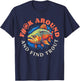 F#@k Around And Find Trout Vintage Graphic Funny Fly Fishing T-Shirt - T-Shirt | Navy
