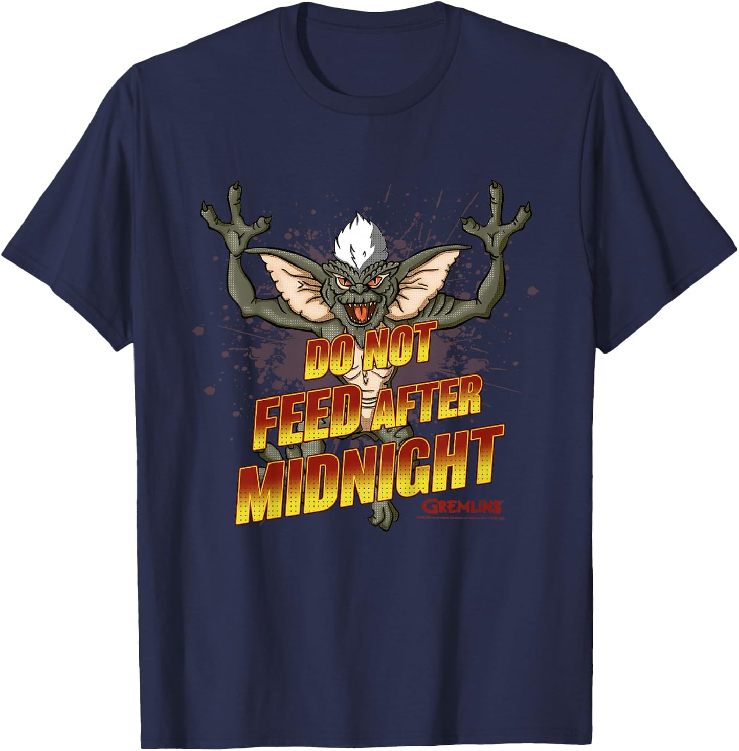 Kids Gremlins Stripe Do Not Feed After Midnight T-Shirt - T-Shirt | Navy