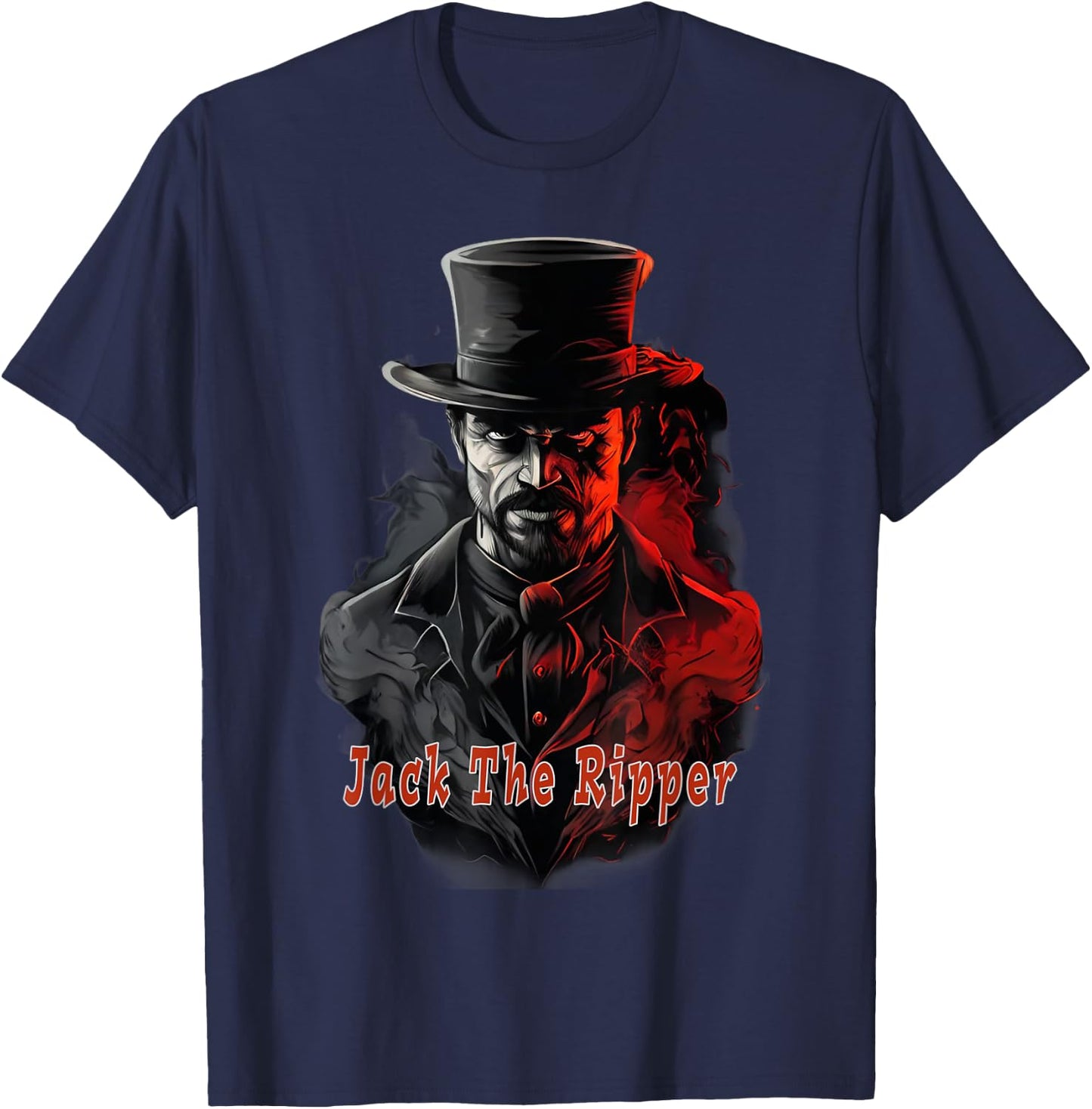 Jack the Ripper Red Graphic T-Shirt - T-Shirt | Navy