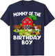 Barnyard Birthday Farm Animals Mommy Birthday Boy T-Shirt - T-Shirt | Navy