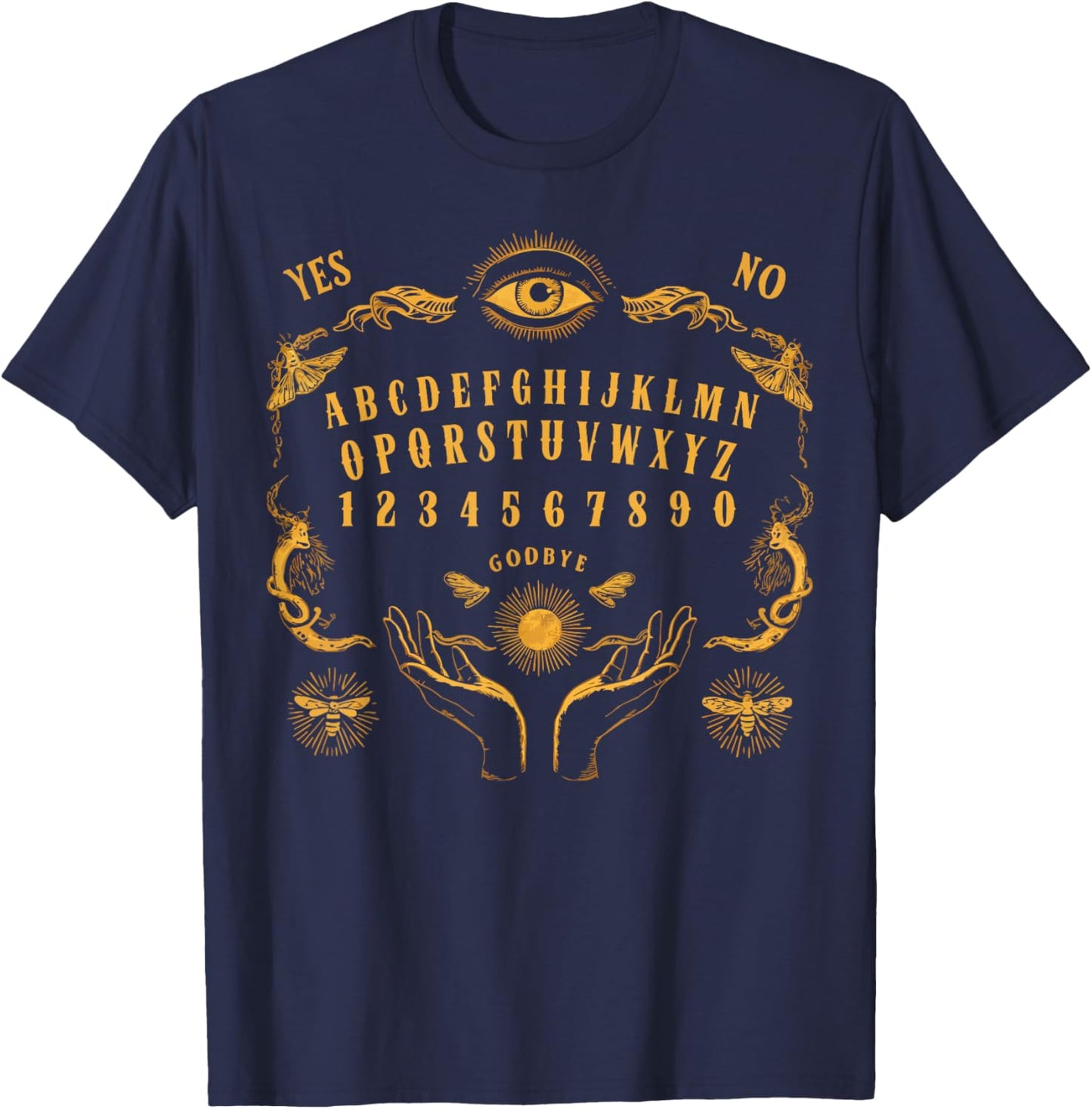 Ouija Board Paranormal Spirit Board Trick Or Treat Halloween T-Shirt - T-Shirt | Navy