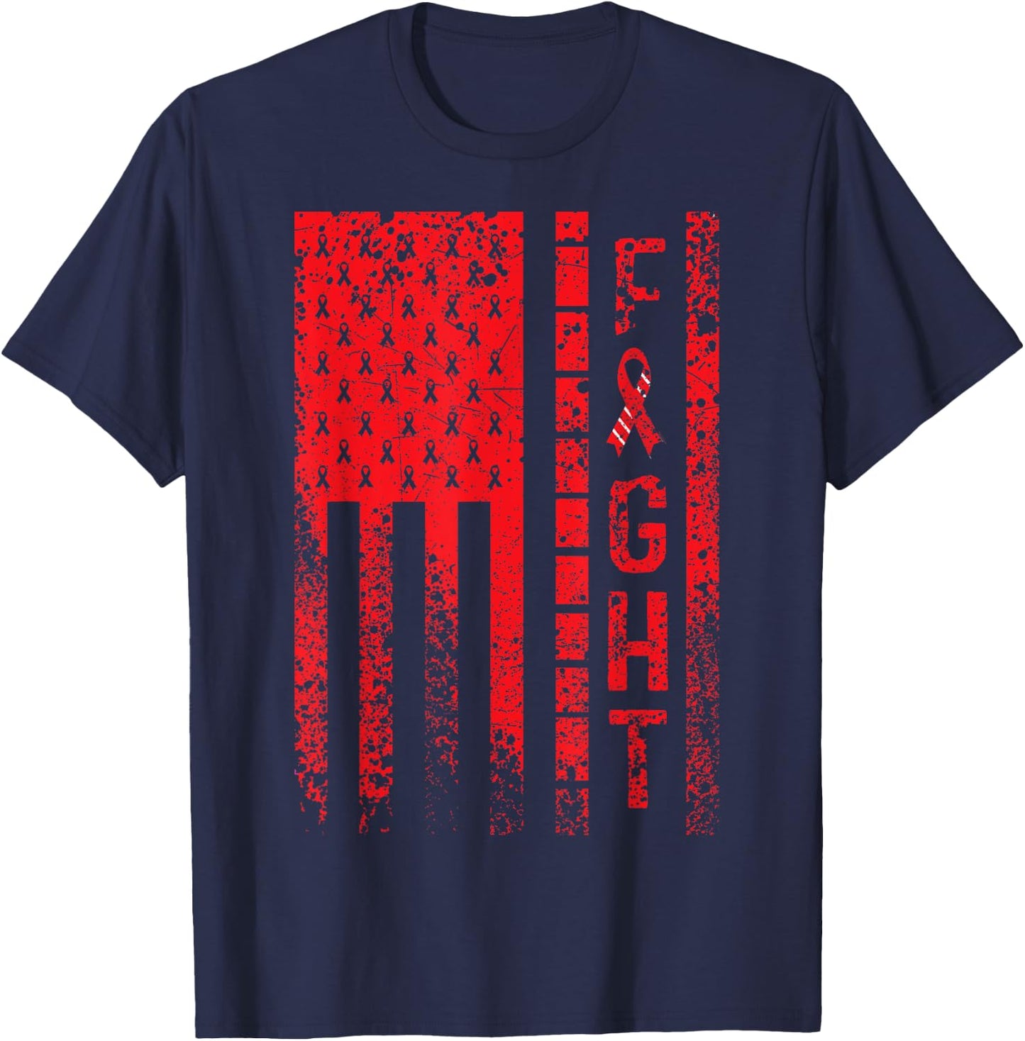Fight Squamous Cell Carcinoma Awareness T-Shirt - T-Shirt | Navy