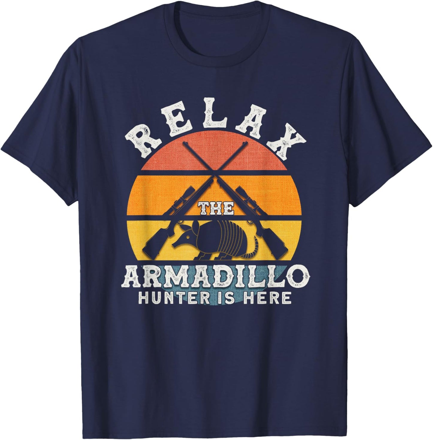Hunting Season & Hunter Gift Men's Armadillo Lover , Black, Small T-Shirt - T-Shirt | Navy