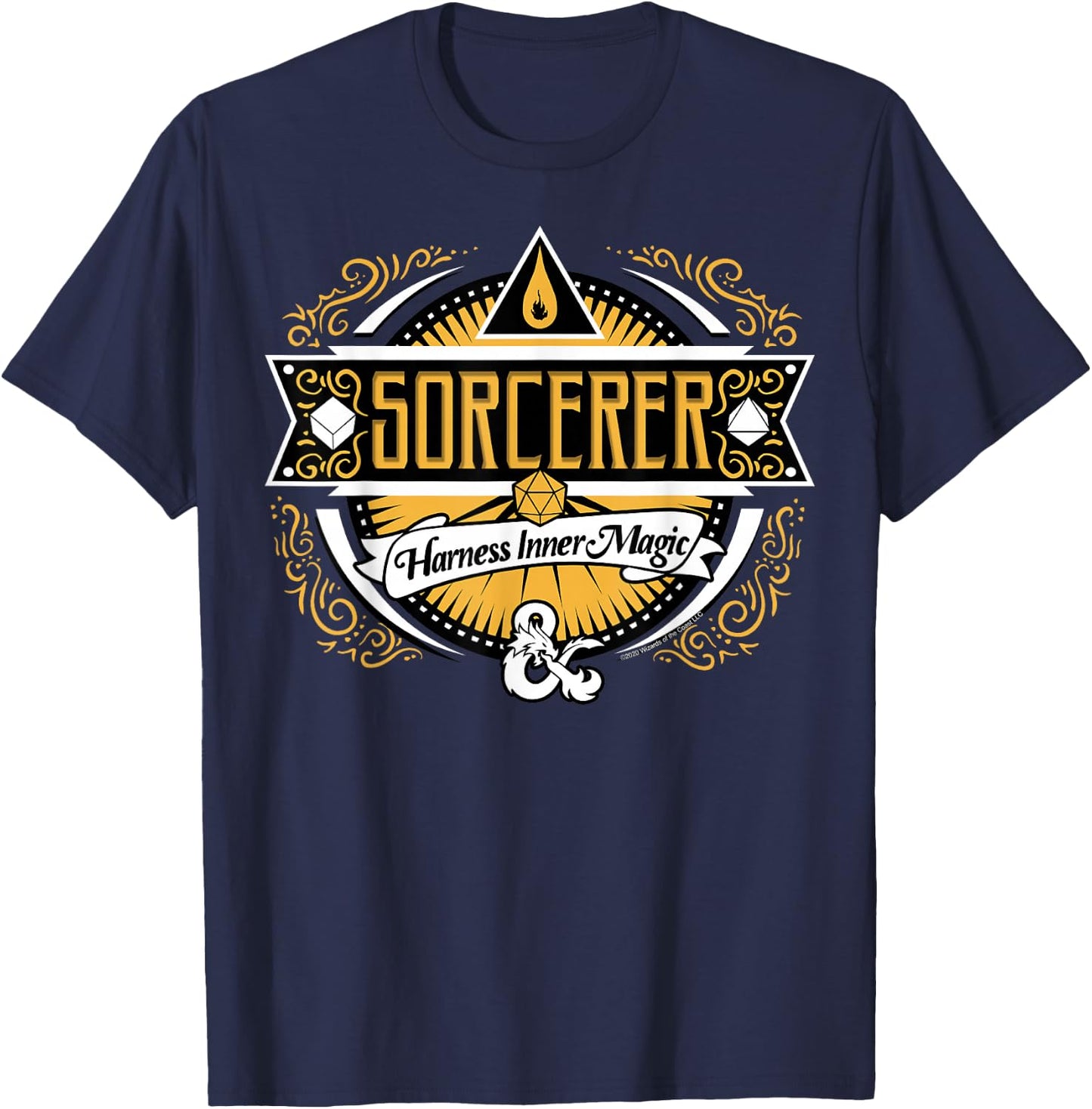 Dungeons & Dragons Sorcerer Harness Inner Magic T-Shirt - T-Shirt | Navy