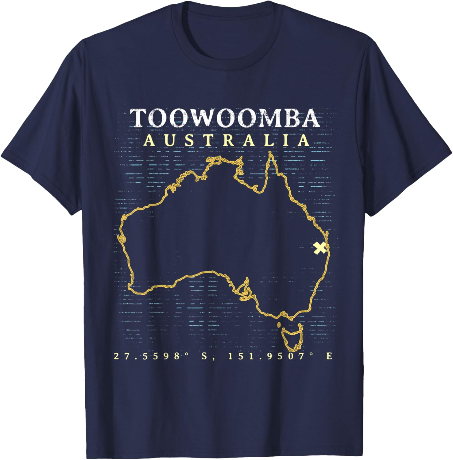 Australia Toowoomba T-Shirt - T-Shirt | Navy