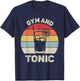 Vintage Retro Gym And Tonic Shirt Fitness Lovers T-Shirt - T-Shirt | Navy