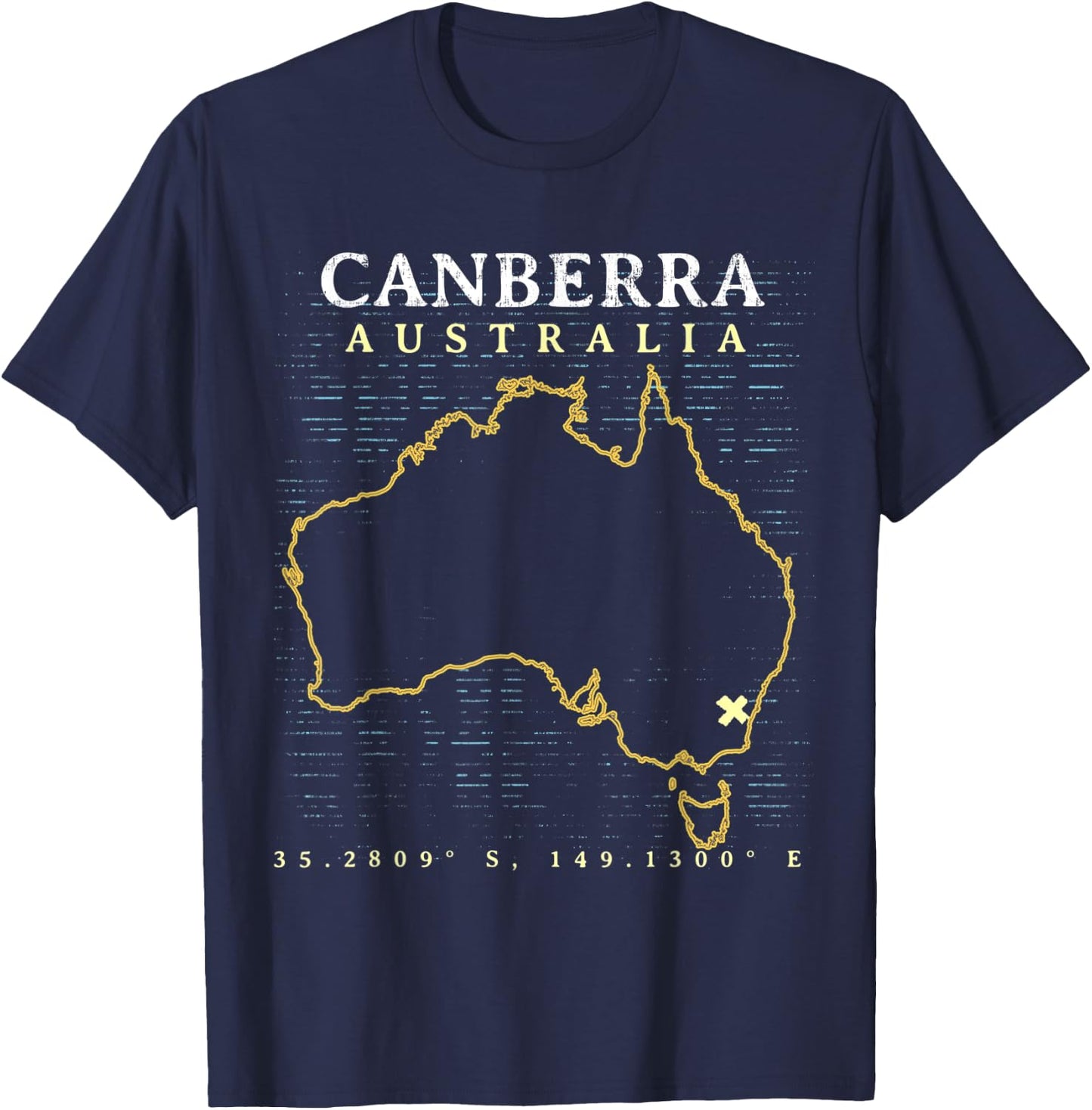 Australia Canberra T-Shirt - T-Shirt | Navy