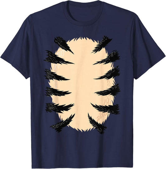 Funny Tiger Halloween Costume Apparel Adult Men Women Kids T-Shirt - T-Shirt | Navy