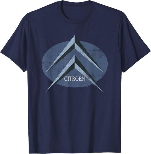 Citroën Blue Chevron Reto Logo T-Shirt - T-Shirt | Navy