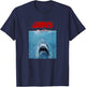 Jaws Classic Poster Art T-Shirt - T-Shirt | Navy