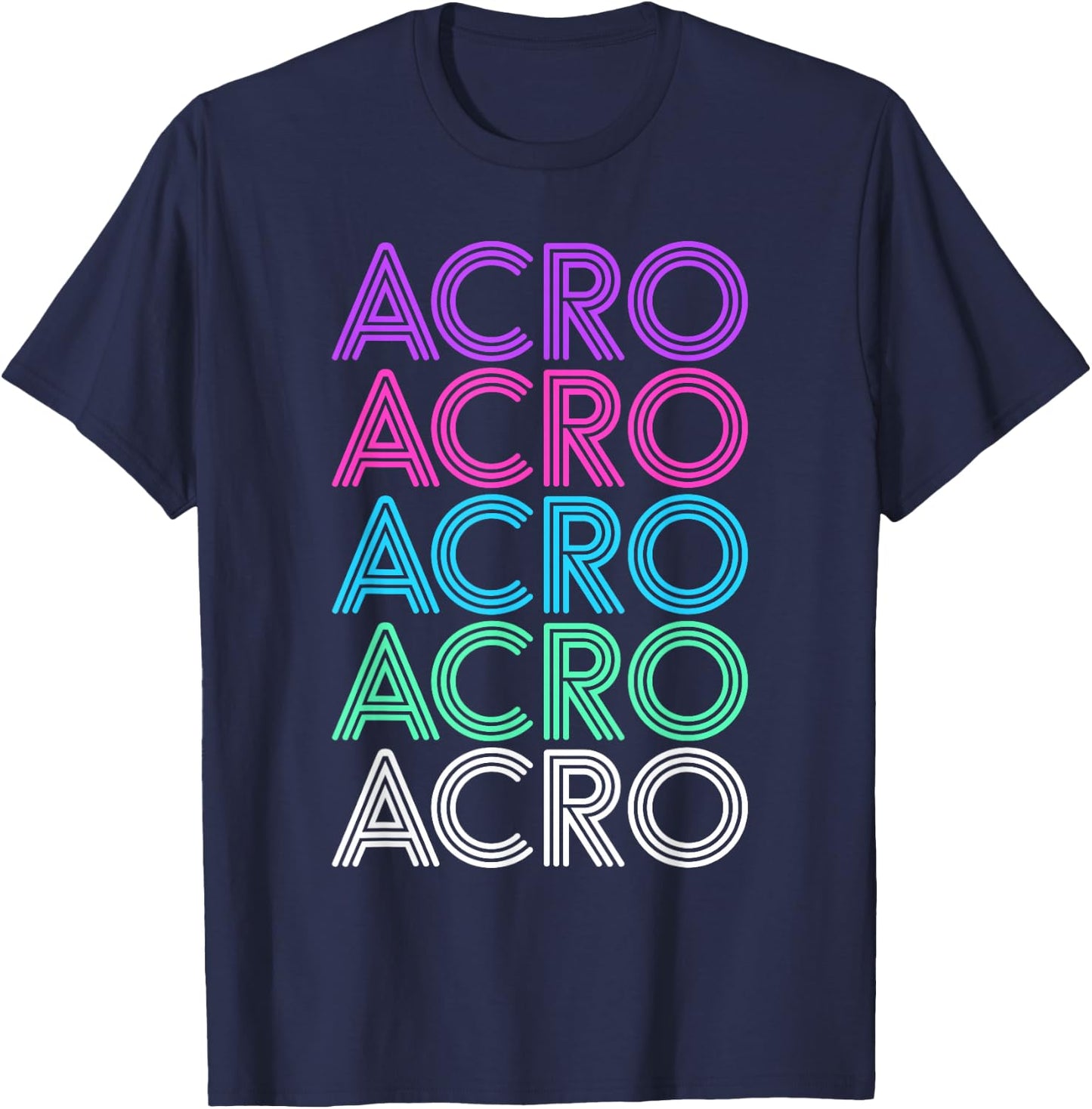 Retro Vintage Acro Dance Gift Women or Girls T-Shirt - T-Shirt | Navy