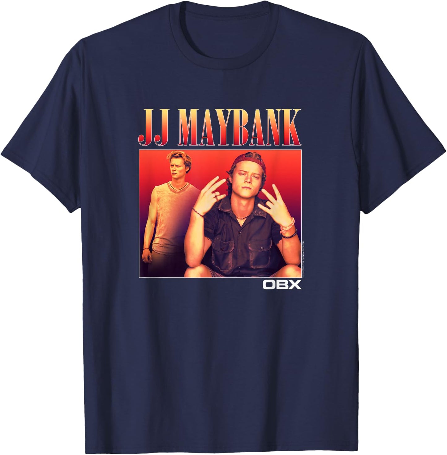 Outer Banks JJ Maybank Portrait Small T-Shirt - T-Shirt | Navy