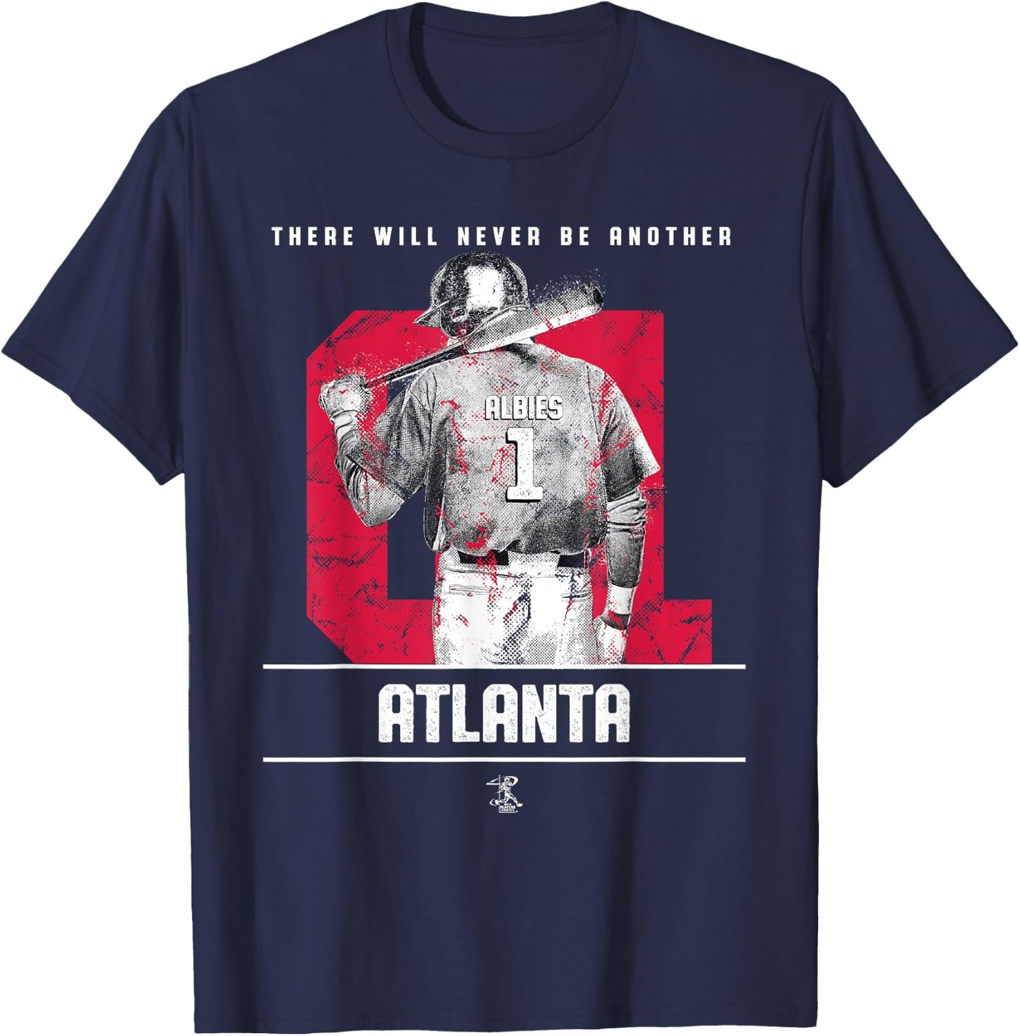 Ozzie Albies - There Will Never Be Another - Apparel T-Shirt - T-Shirt | Navy