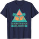 Vintage Palm Trees In Retro Triangle Rehoboth Beach Delaware Women Girls Kids T-Shirt - T-Shirt | Navy
