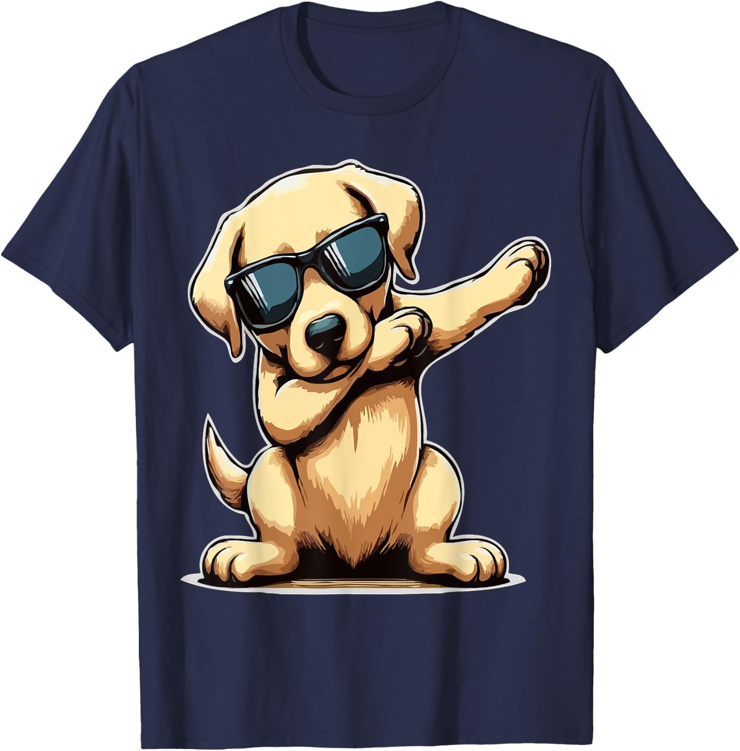 Hip Hop Dance Dabbing Labrador Retriever Dog Dab Women Kids T-Shirt - T-Shirt | Navy