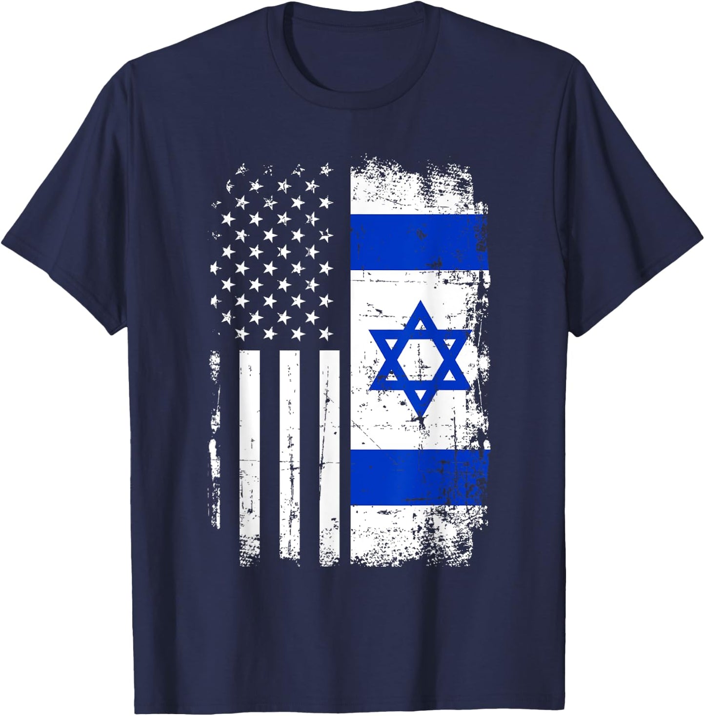 Israel USA flag T-Shirt - T-Shirt | Navy