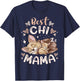 Best Chi Mama, Dog Mom Chihuahua & Puppy, Mothers Day T-Shirt - T-Shirt | Navy