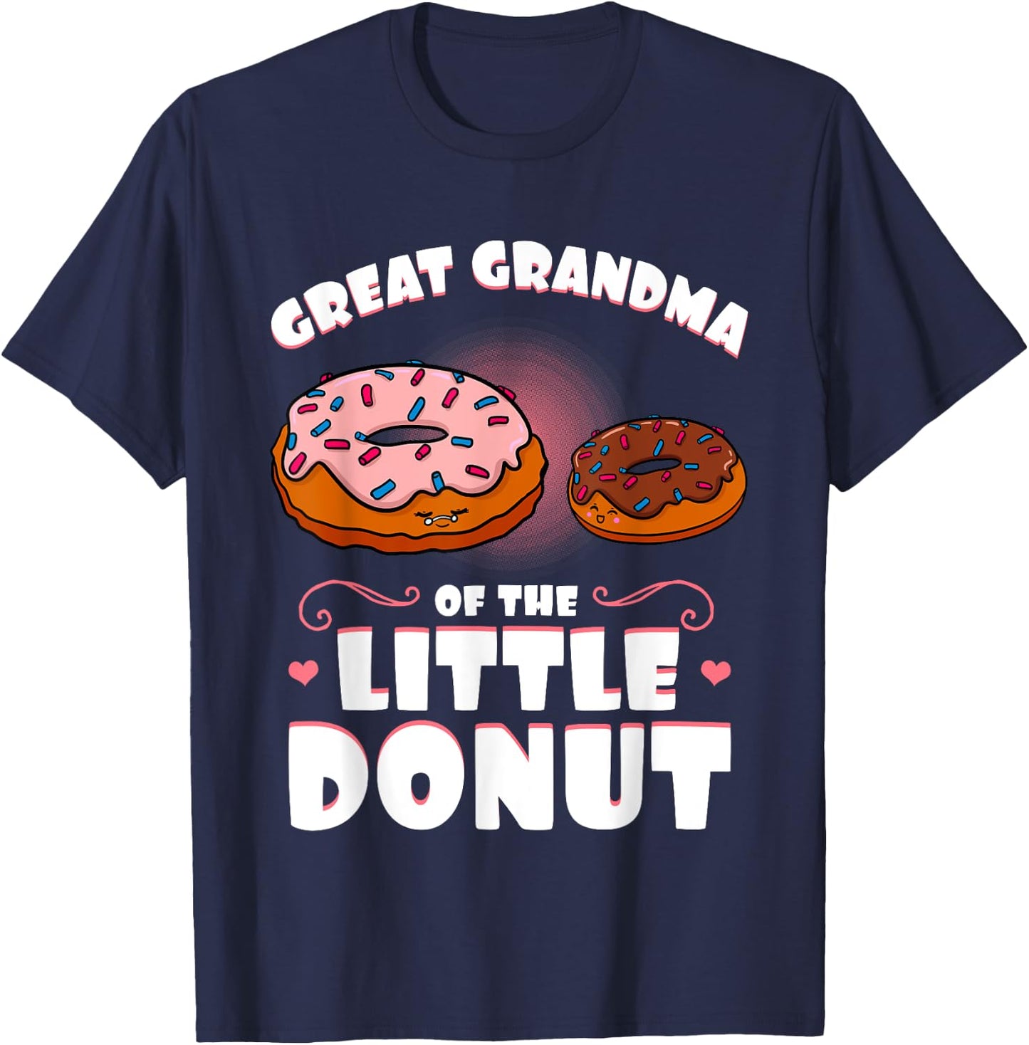 Great Grandma Of The Little Donut Gender Reveal Baby Shower T-Shirt - T-Shirt | Navy