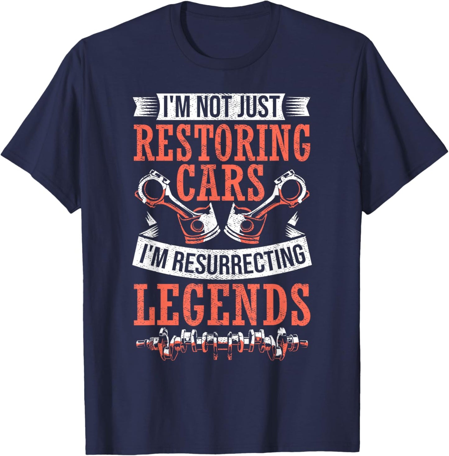 Car Detailing Restorer Auto Mechanic Garage Car Restoration T-Shirt - T-Shirt | Navy