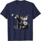 Vintage Butterfly Bear Mama Bear Wild Animal Choose The Bear T-Shirt - T-Shirt | Navy