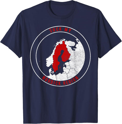 "Suck My NorDick Region" funny Geographic Sweden Finland Map