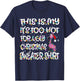 This is My It's Too Hot for Ugly Sweater Flamingo Christmas T-Shirt - T-Shirt | Navy