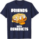 Friends With Benedicts Funny Eggs Benedict Pun T-Shirt - T-Shirt | Navy