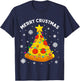 Merry Crustmas Pizza Christmas Tree Xmas Gifts Kids Men T-Shirt - T-Shirt | Navy