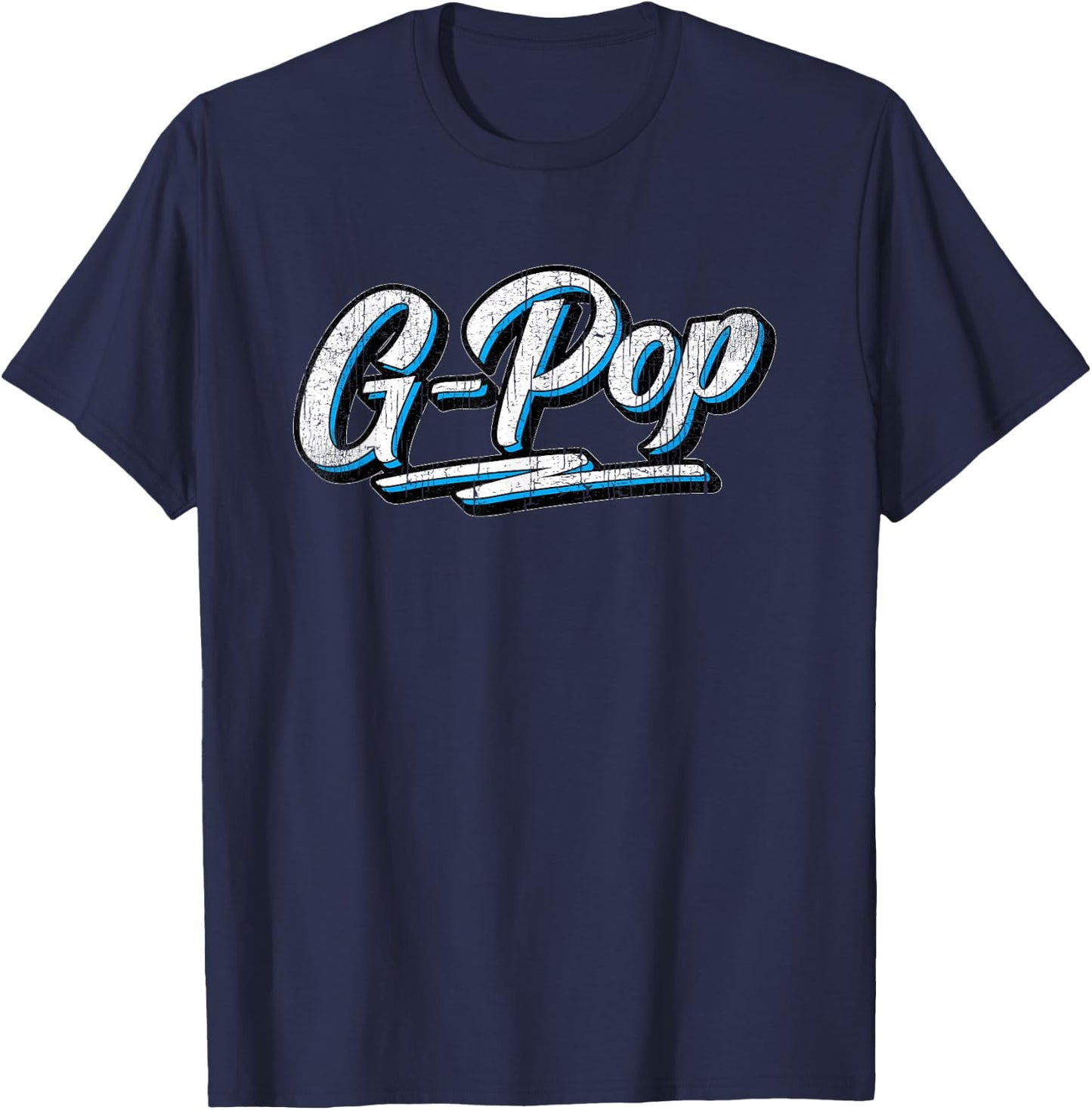 Vintage G-Pop Father's Day for G Pop Grandpa T-Shirt - T-Shirt | Navy