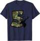 Country Boys Camo 5 Five Year Old Birthday Deer Hunter Theme T-Shirt - T-Shirt | Navy
