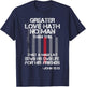 Christian Firefighter Bible Quote Shirt T-Shirt - T-Shirt | Navy
