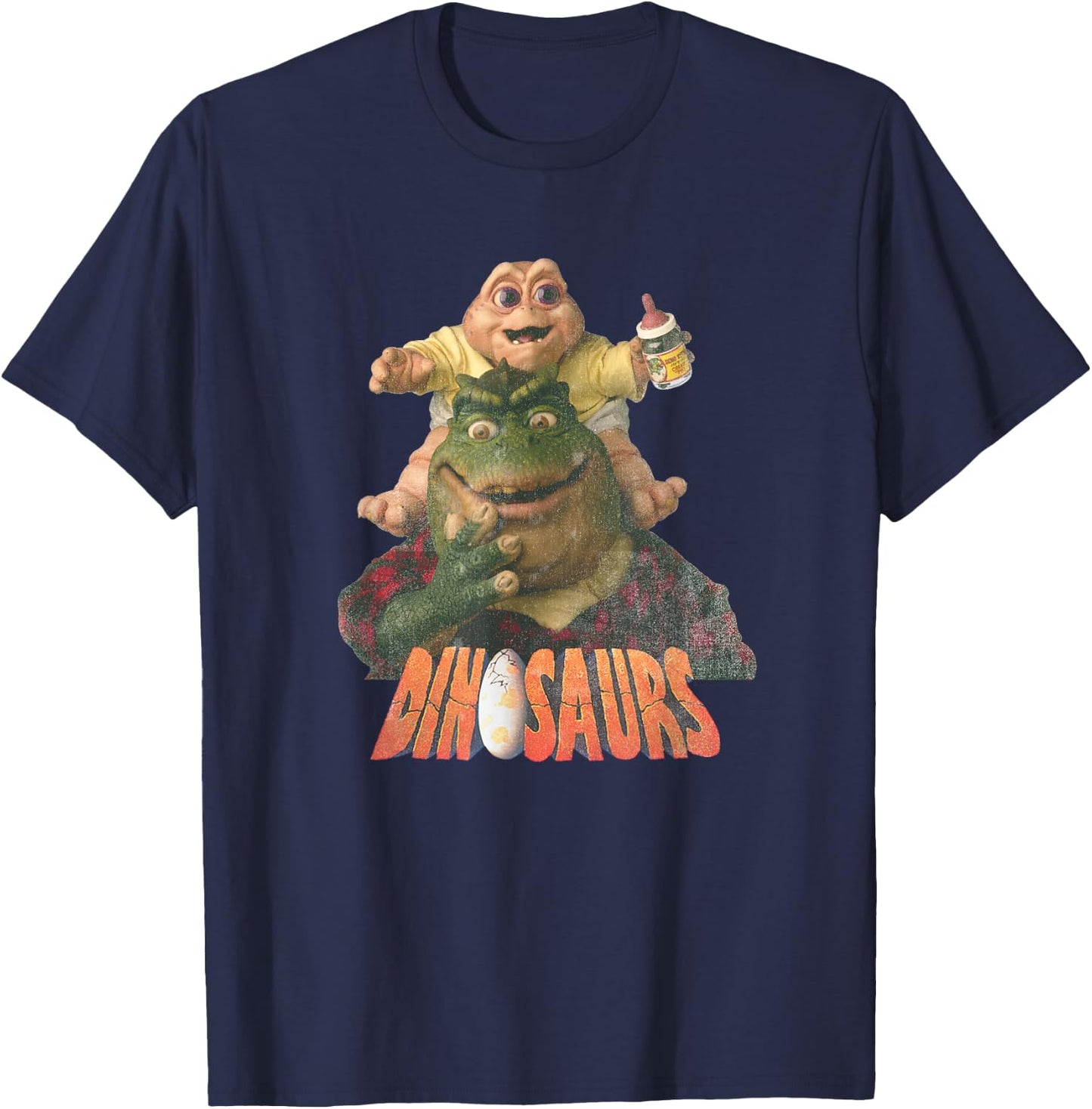 Dinosaurs Earl and Baby T-Shirt - T-Shirt | Navy
