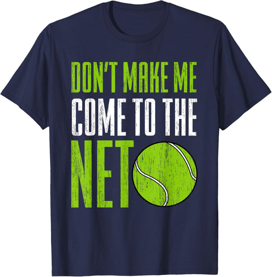 Funny Tennis Player Racket Ball Game Gag Gift Men Women Kids T-Shirt - T-Shirt | Navy