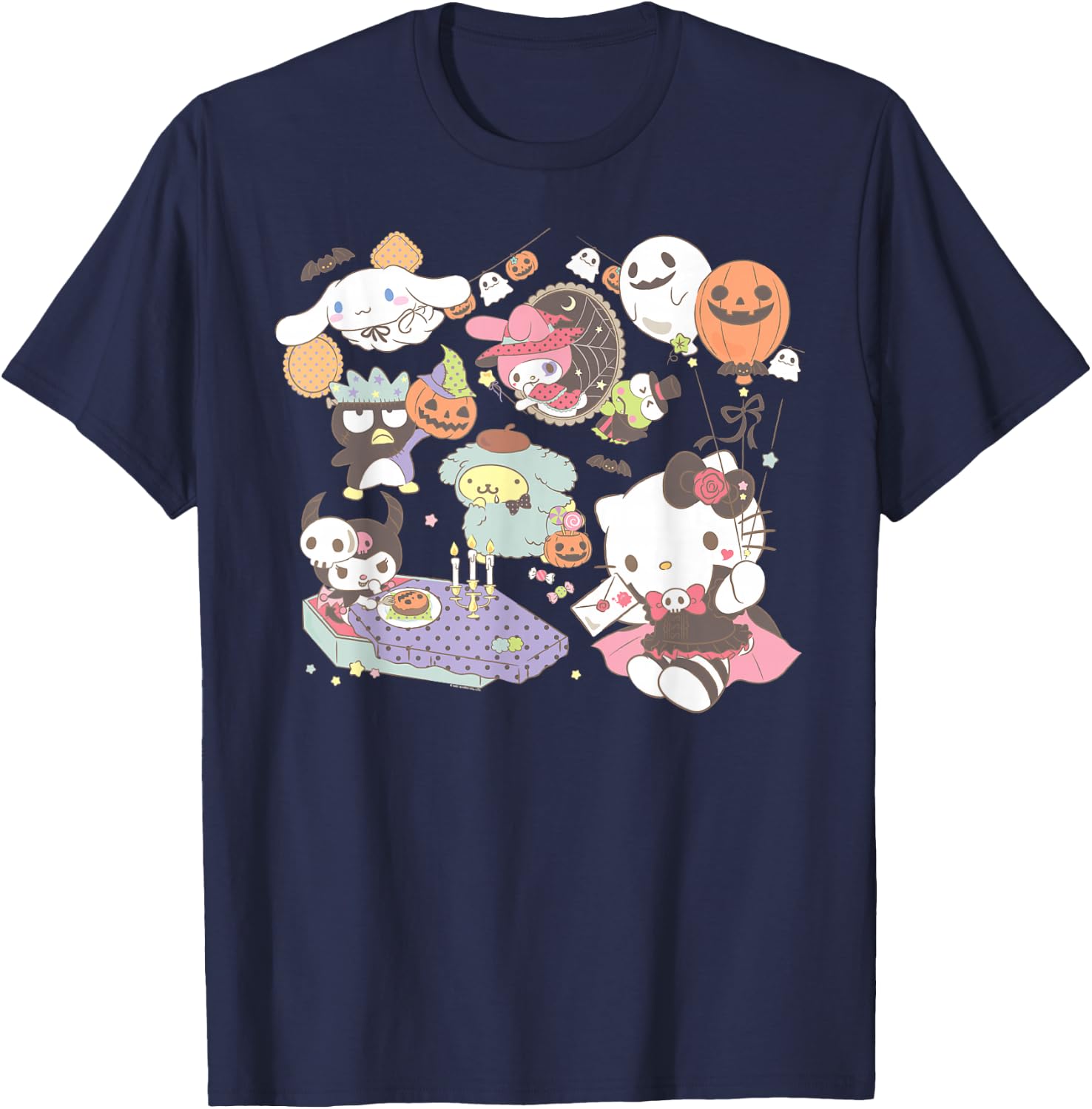 Sanrio Characters Costume Party Halloween T-Shirt - T-Shirt | Navy