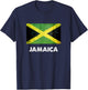Jamaica Flag Shirt | Jamaican T-Shirt - T-Shirt | Navy