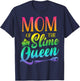 Mom Of The Slime Queen Birthday Party Family Matching Outfit T-Shirt - T-Shirt | Navy