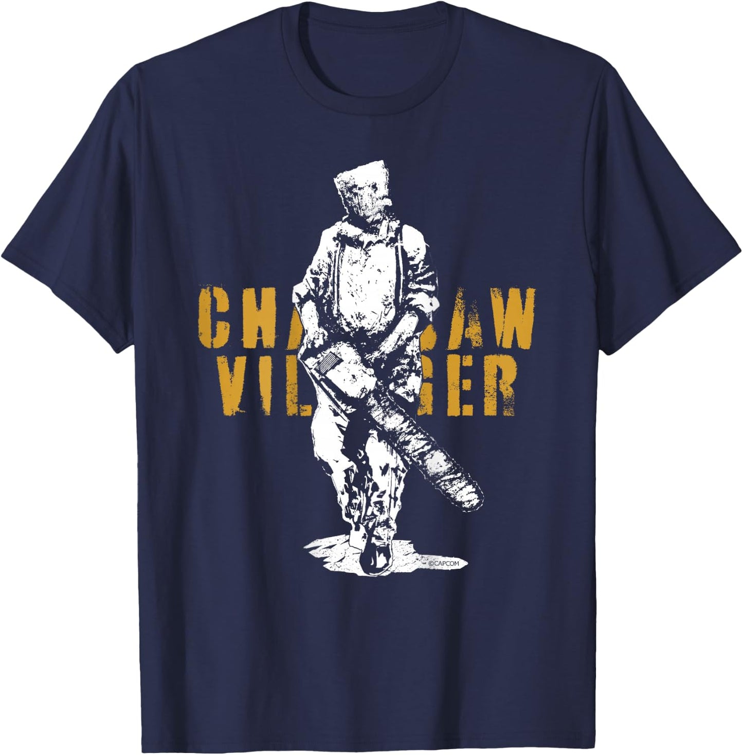 Resident Evil 4 Chainsaw Villager T-Shirt - T-Shirt | Navy