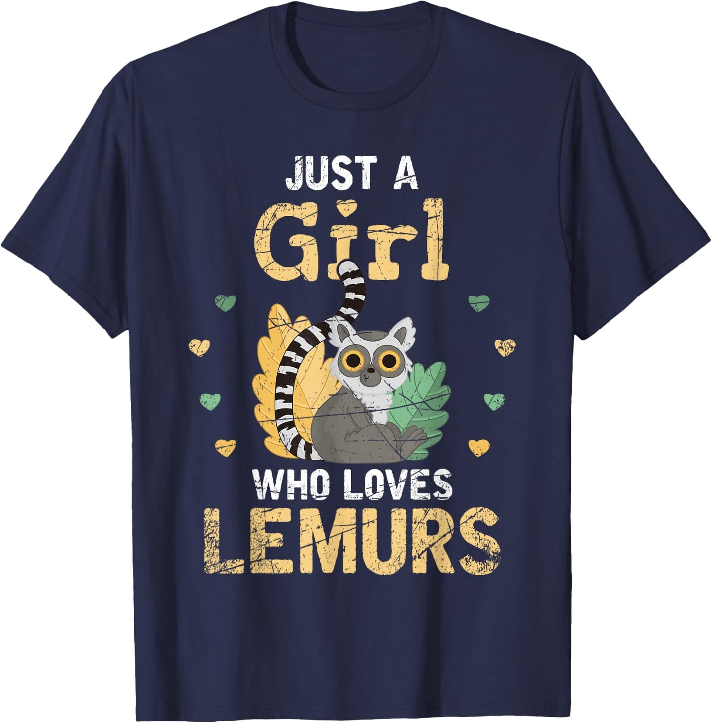Madagascar Island Zoo Keeper Women Gift Lemur T-Shirt - T-Shirt | Navy