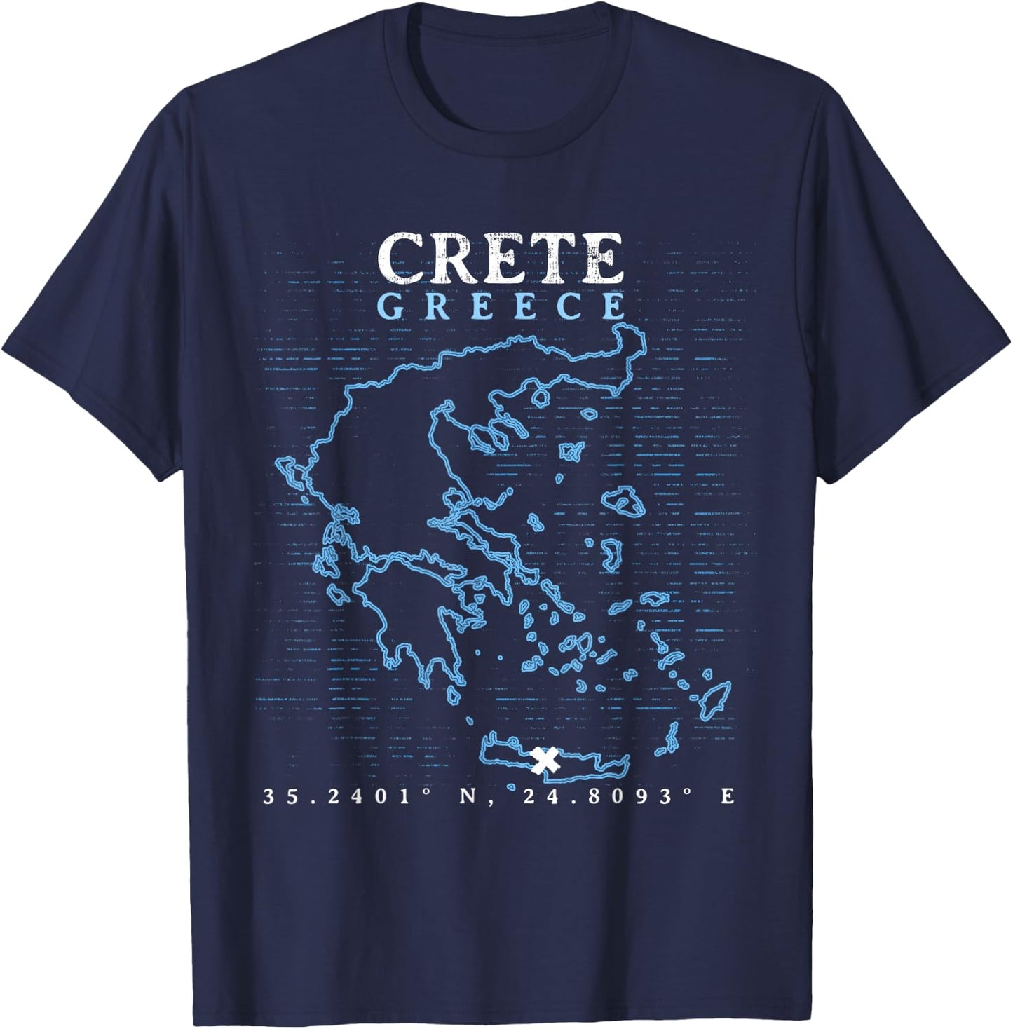 Greece Crete T-Shirt - T-Shirt | Navy
