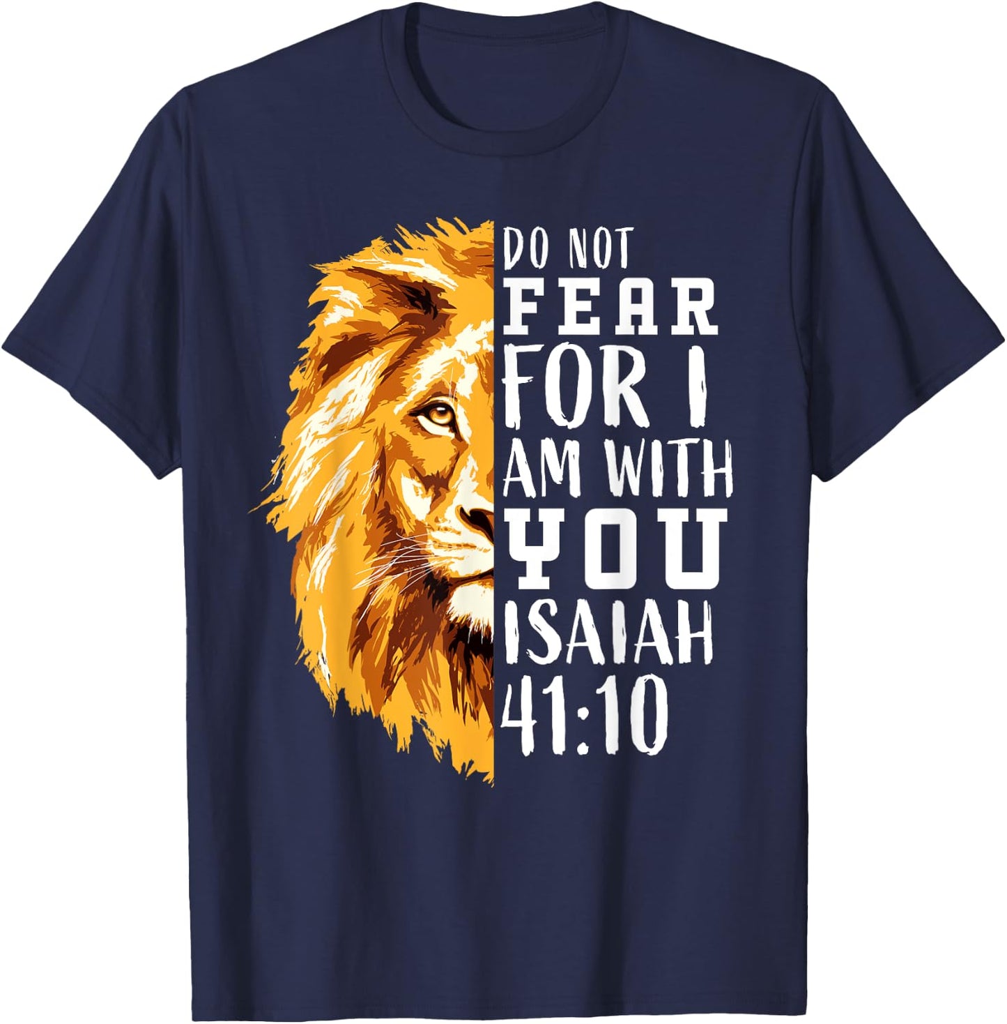 Lion of Judah Christian Shirts Gift Kids Bible Verse T-Shirt - T-Shirt | Navy