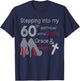 Stepping Into My 60th Birthday With God's Grace And Mercy T-Shirt - T-Shirt | Navy