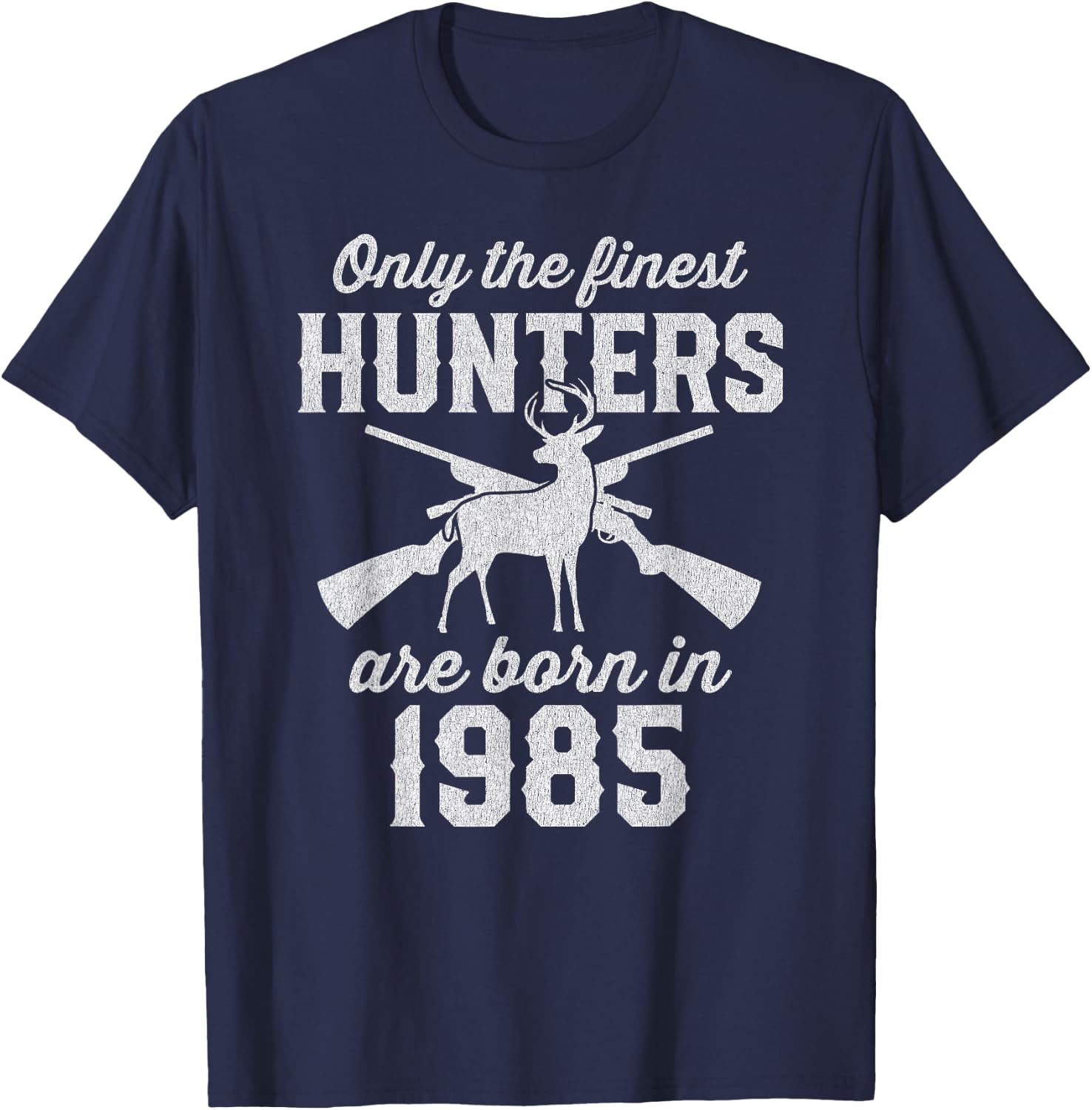 40 Year Old Deer Hunter 40th Birthday Hunting T-Shirt - T-Shirt | Navy