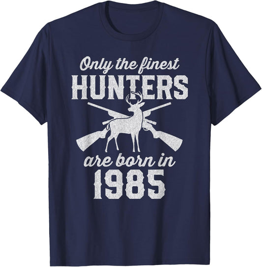 40 Year Old Deer Hunter 40th Birthday Hunting T-Shirt - T-Shirt | Navy