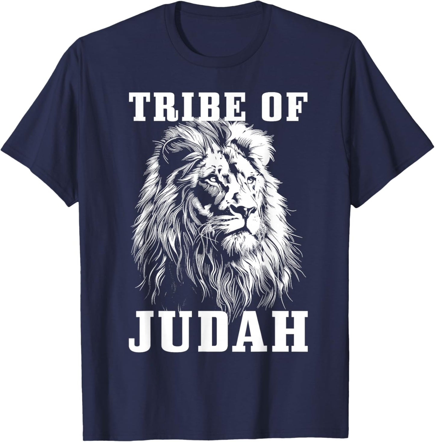 Lion of Judah Tribe Hebrew Israelite Christian Jewish T-Shirt - T-Shirt | Navy