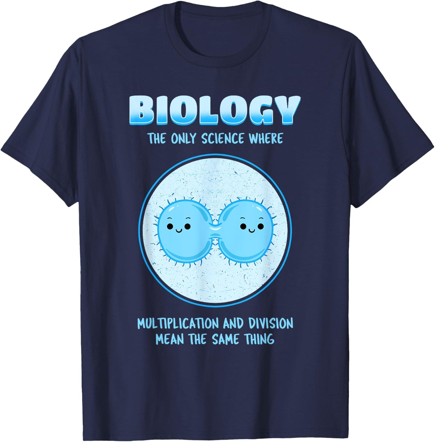 Biology Major Teacher Student Science Geek Biologist Men Women Girls Kids T-Shirt - T-Shirt | Navy