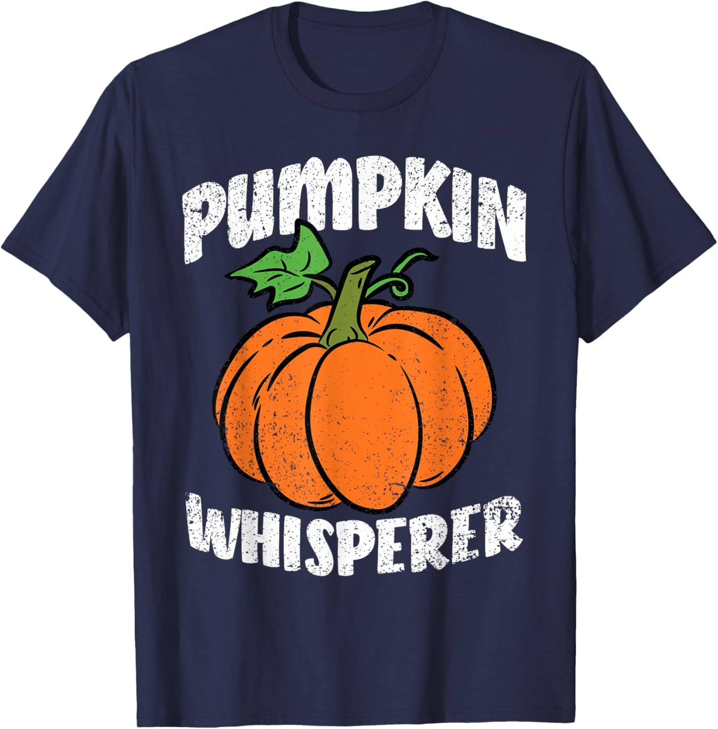 Pumpkin Whisperer Gardening Vegetable Farming Farmer T-Shirt - T-Shirt | Navy