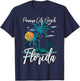 Family Vacation Retro Sunset Florida Panama City Beach Men Women Girls Kids T-Shirt - T-Shirt | Navy